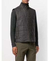 Veste sans manches gris foncé Corneliani