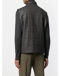 Veste sans manches gris foncé Corneliani