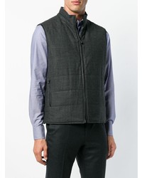 Veste sans manches gris foncé Corneliani