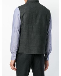 Veste sans manches gris foncé Corneliani