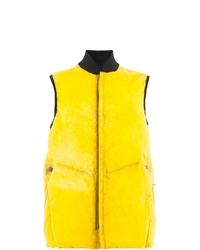 Veste sans manches jaune Isaac Sellam Experience