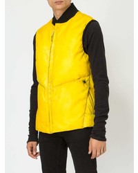 Veste sans manches jaune Isaac Sellam Experience