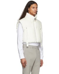 Veste sans manches matelassée blanche Moncler Genius