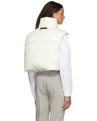 Veste sans manches matelassée blanche Moncler Genius