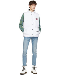 Veste sans manches matelassée blanche Canada Goose