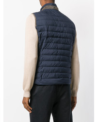 Veste sans manches matelassée bleu marine Herno