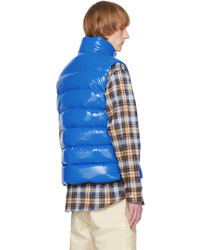 Veste sans manches matelassée bleue Moncler