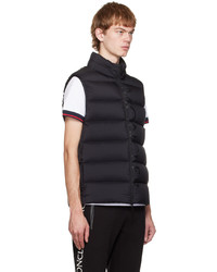 Veste sans manches matelassée noire Moncler