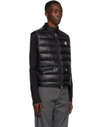 Veste sans manches matelassée noire Moncler