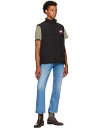 Veste sans manches matelassée noire Canada Goose