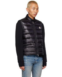 Veste sans manches matelassée noire Moncler