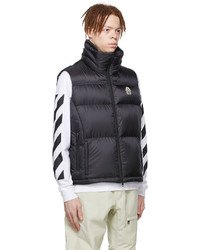 Veste sans manches matelassée noire Moncler Genius