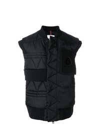 Veste sans manches matelassée noire Moncler