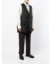 Veste sans manches matelassée noire Raf Simons