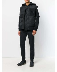 Veste sans manches matelassée noire Moncler