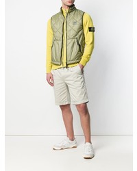 Veste sans manches matelassée olive Stone Island