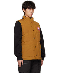 Veste sans manches matelassée tabac Canada Goose