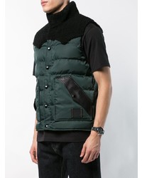 Veste sans manches matelassée vert foncé Coach