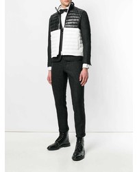 Veste sans manches noire et blanche Thom Browne