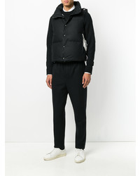 Veste sans manches noire Moncler Gamme Bleu