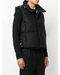 Veste sans manches noire Moncler Gamme Bleu