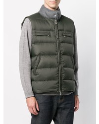 Veste sans manches vert foncé Eleventy