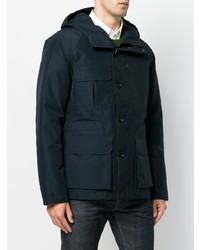 Veste style militaire bleu marine Woolrich