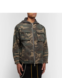 Veste style militaire camouflage olive Rhude