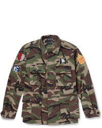 Veste style militaire camouflage verte Saint Laurent