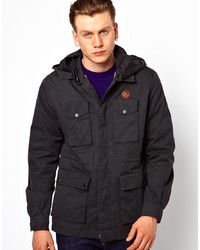 Veste style militaire noire Fred Perry