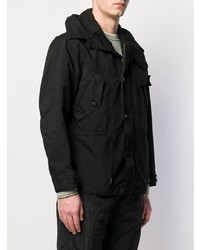 Veste style militaire noire Stone Island