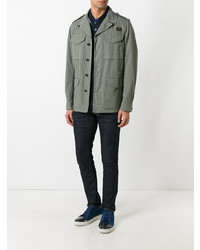 Veste style militaire olive Fay