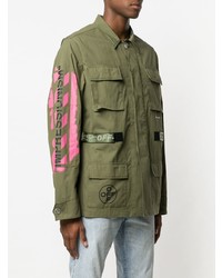 Veste style militaire olive Off-White