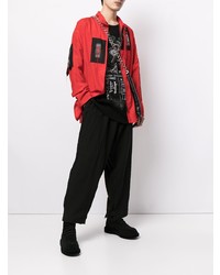 Veste style militaire rouge Yohji Yamamoto