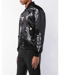 Veste universitaire imprimée noire Rhude