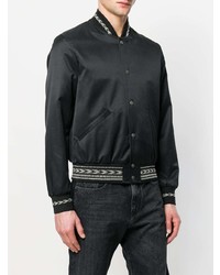 Veste universitaire noire Saint Laurent